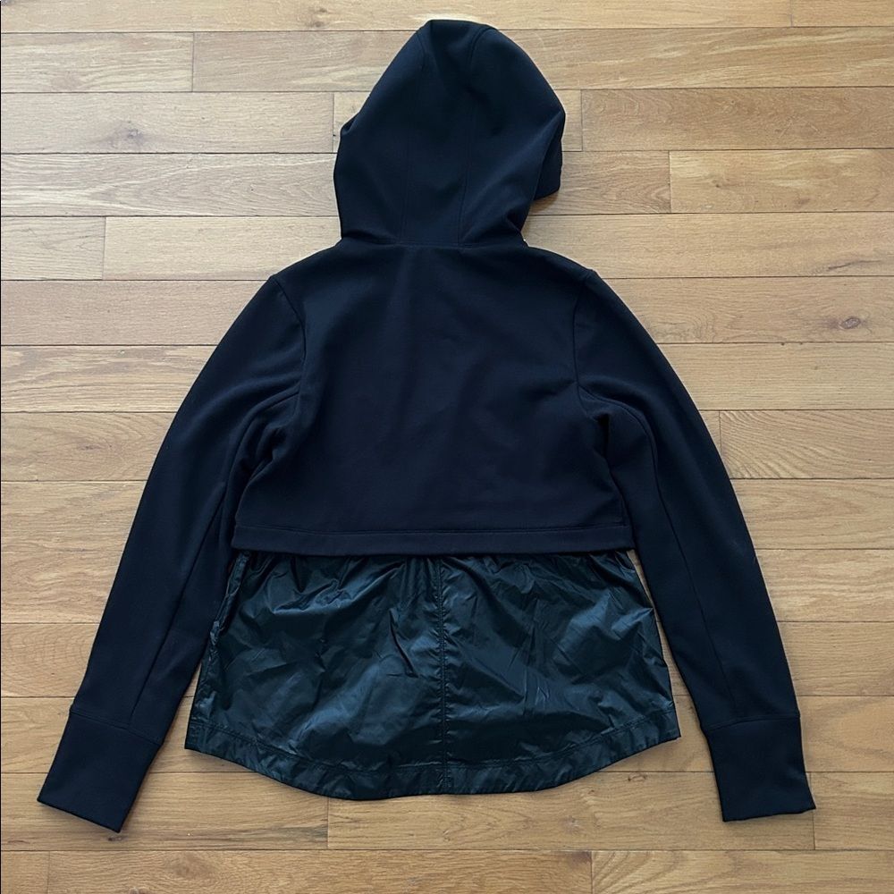 Athleta Black Windy Point Hooded Jacket Size S - Picture 3 of 13